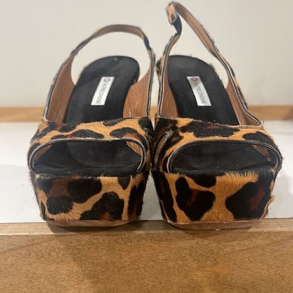 Lautre Chose Wedge Animal Print Shoes
